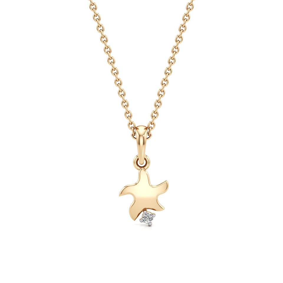 Wishing Star & Sparkle Diamond Pendant