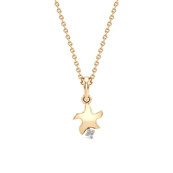 Wishing Star & Sparkle Diamond Pendant