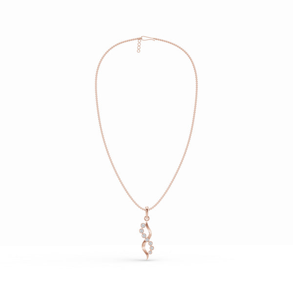 Half-sparkle Infinity Diamond Pendant