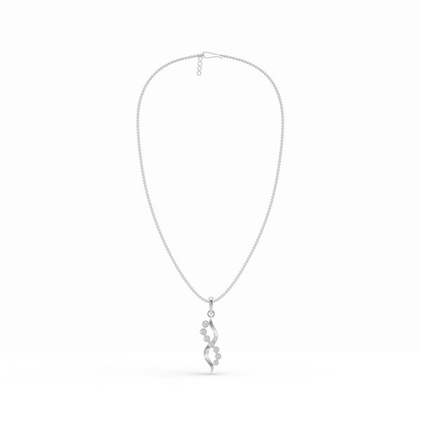 Half-sparkle Infinity Diamond Pendant