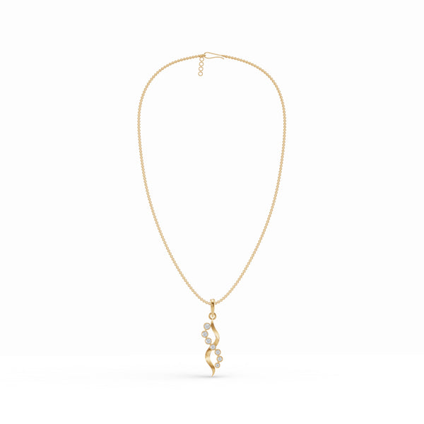 Half-sparkle Infinity Diamond Pendant