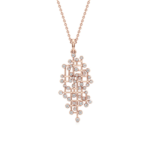 Sparkling Maze Diamond Pendant
