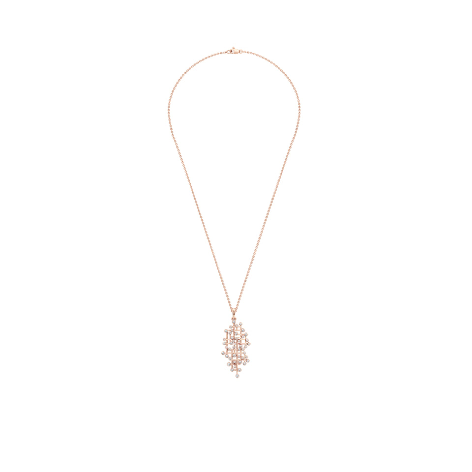 Sparkling Maze Diamond Pendant