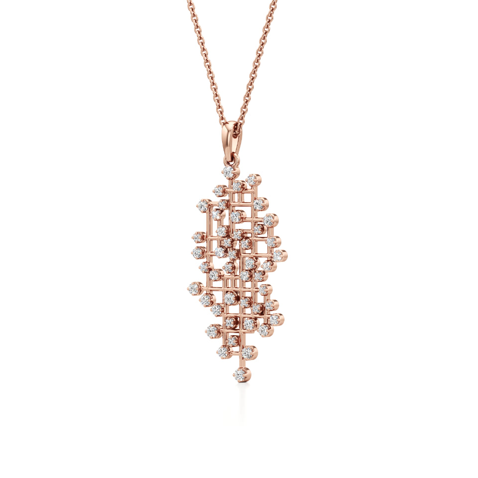 Sparkling Maze Diamond Pendant