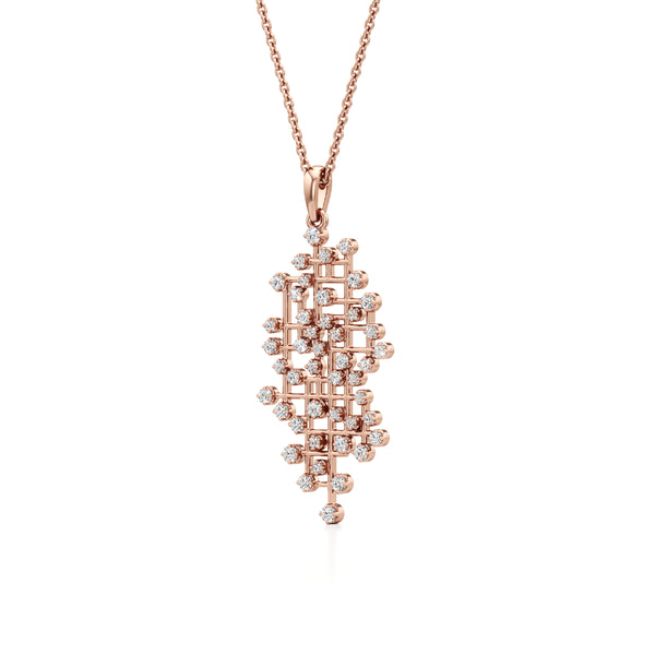 Sparkling Maze Diamond Pendant