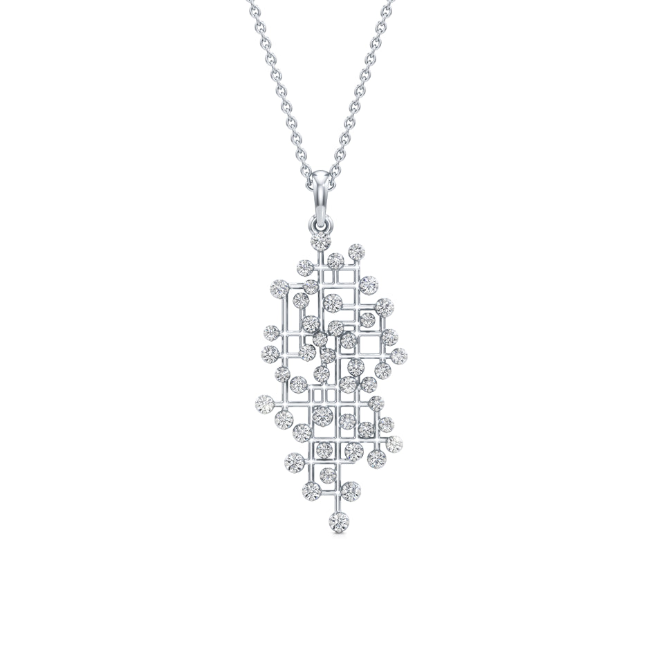 Sparkling Maze Diamond Pendant