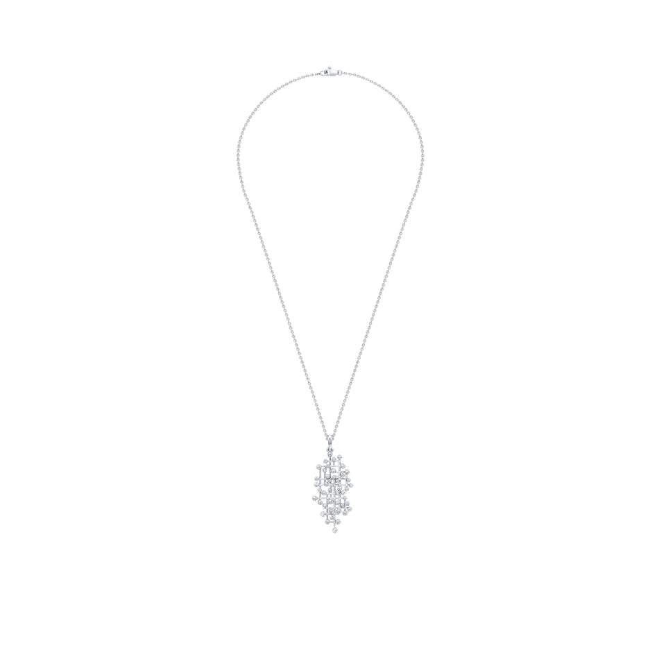 Sparkling Maze Diamond Pendant