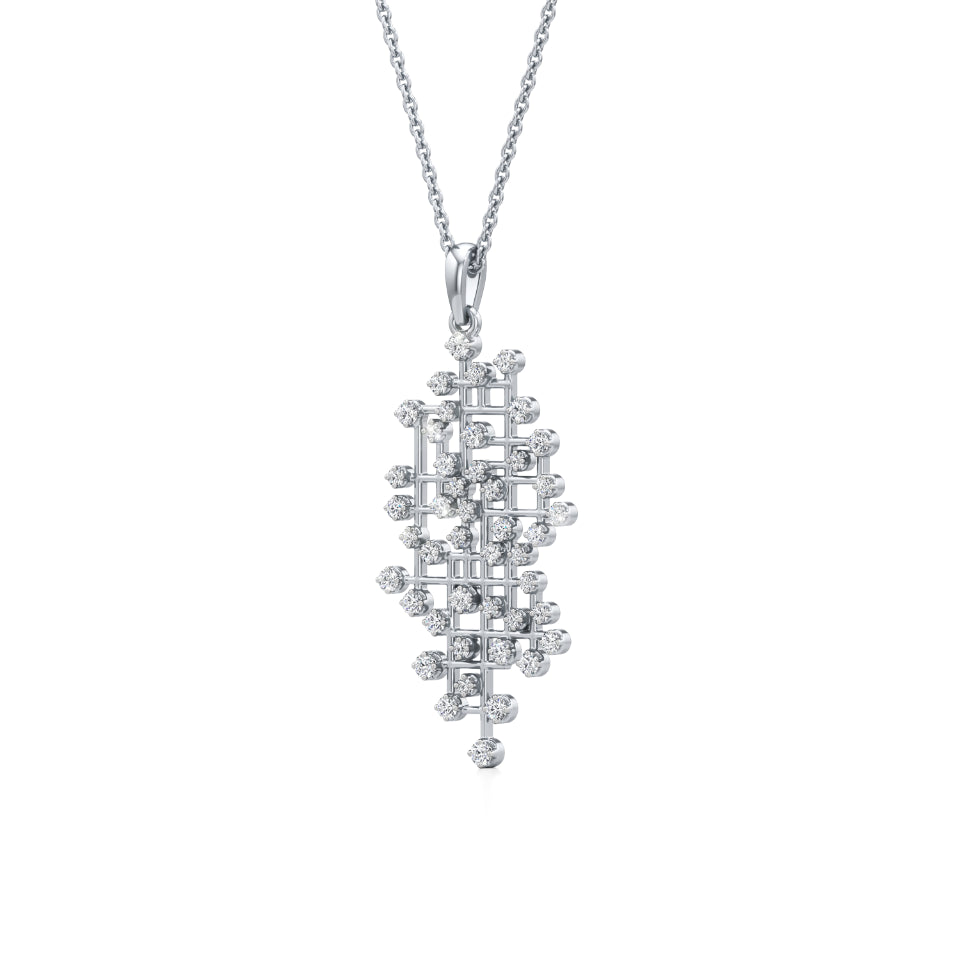 Sparkling Maze Diamond Pendant