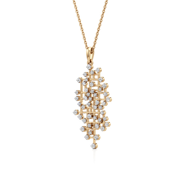 Sparkling Maze Diamond Pendant