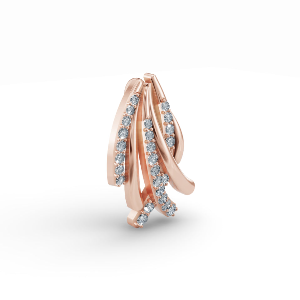 Criss Cross Diamond Pendant