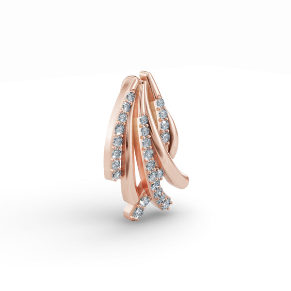 Criss Cross Diamond Pendant