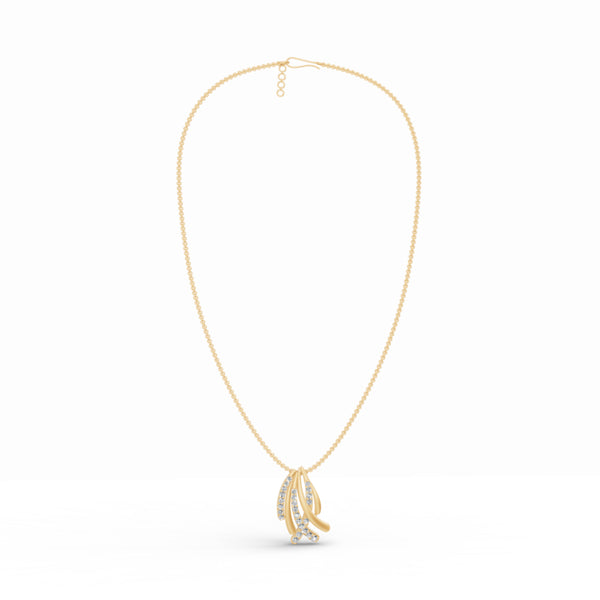 Criss Cross Diamond Pendant