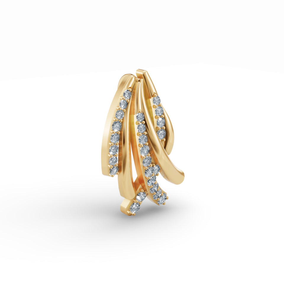 Criss Cross Diamond Pendant