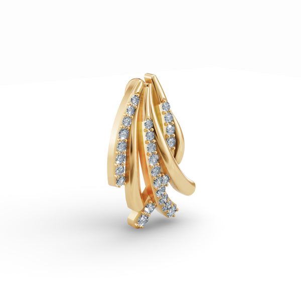 Criss Cross Diamond Pendant