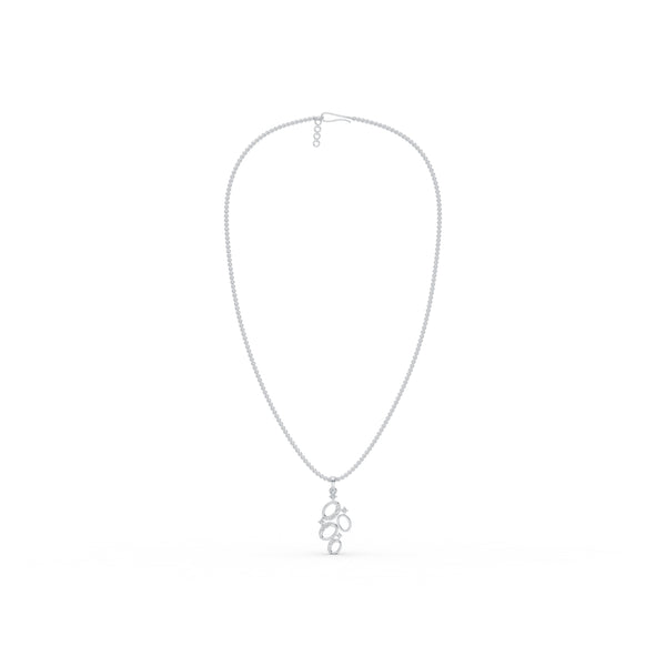Cosmic Orbit Cluster Diamond Pendant
