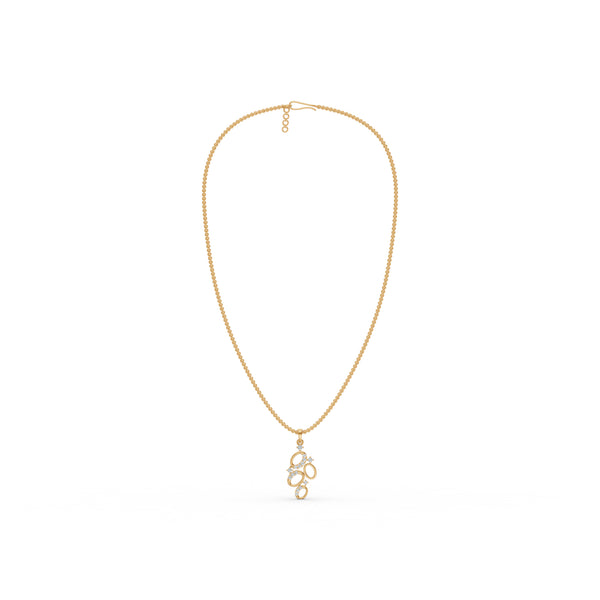 Cosmic Orbit Cluster Diamond Pendant