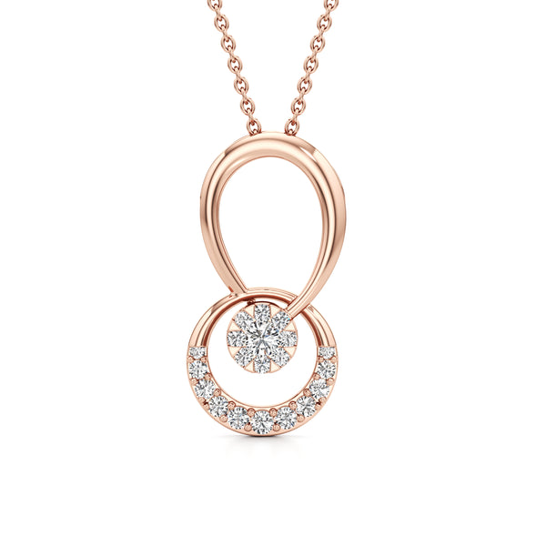 Inner Fire Circles Diamond Pendant