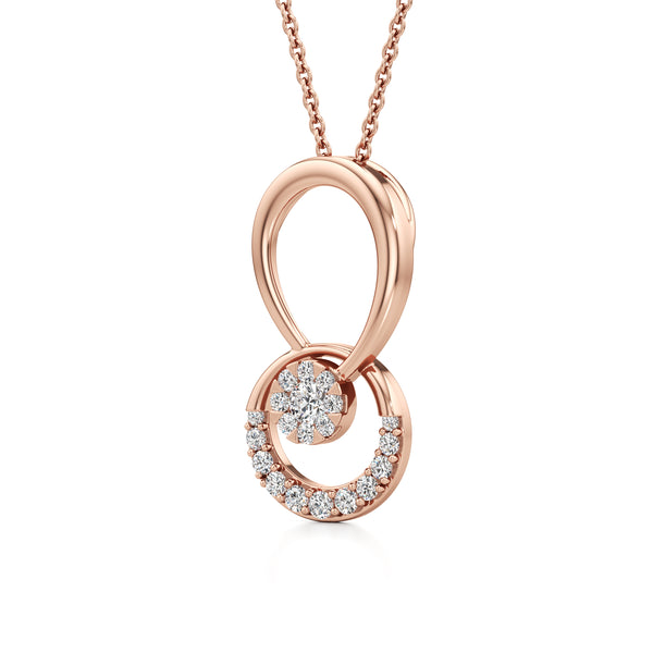 Inner Fire Circles Diamond Pendant