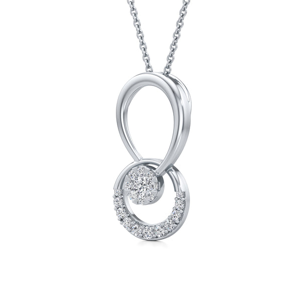 Inner Fire Circles Diamond Pendant