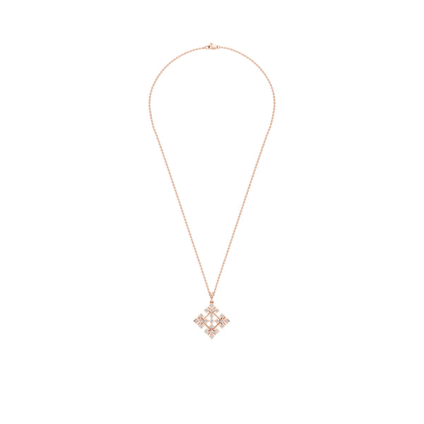 Quad Floret Diamond Pendant