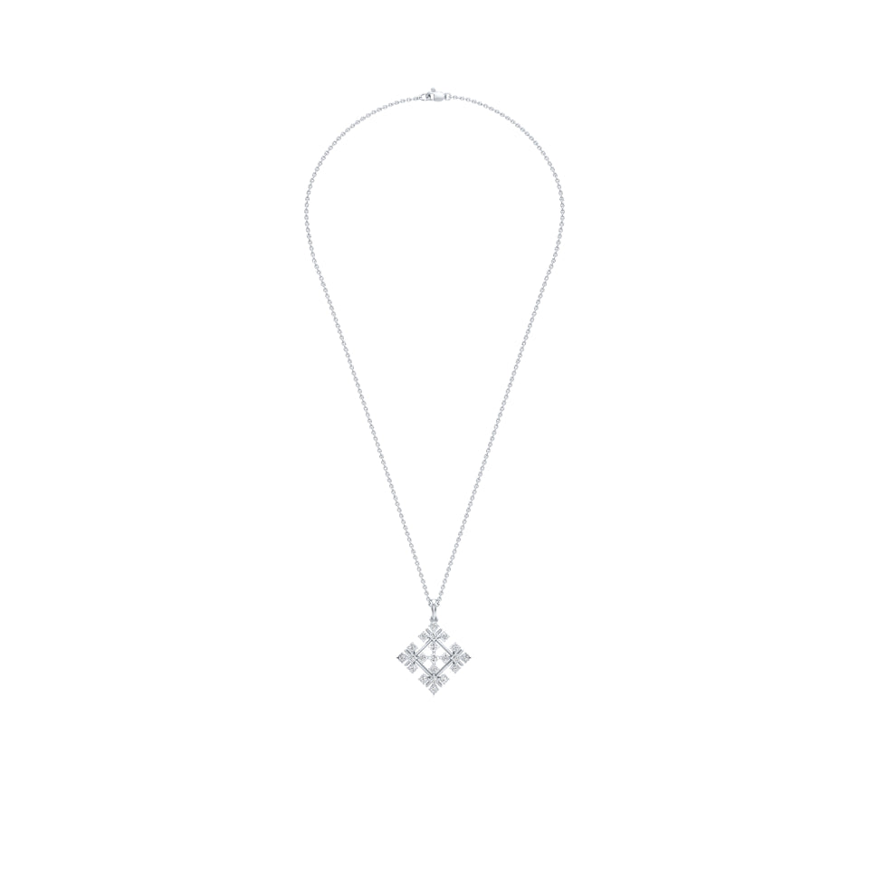 Quad Floret Diamond Pendant