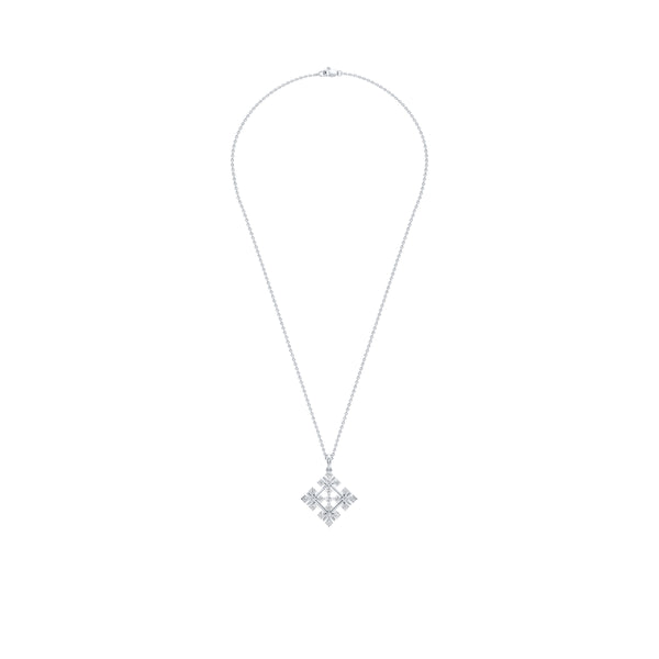 Quad Floret Diamond Pendant