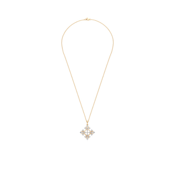Quad Floret Diamond Pendant