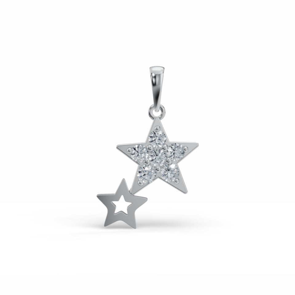 Glinting Star Diamond Pendant