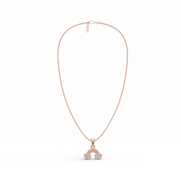 Playful Rainbow Diamond Pendant