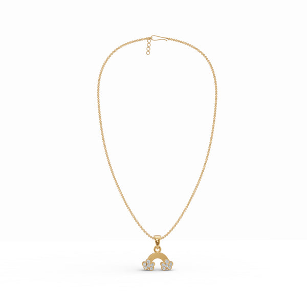 Playful Rainbow Diamond Pendant