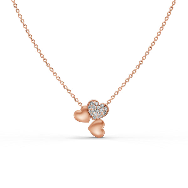 Trio Heart Diamond Pendant