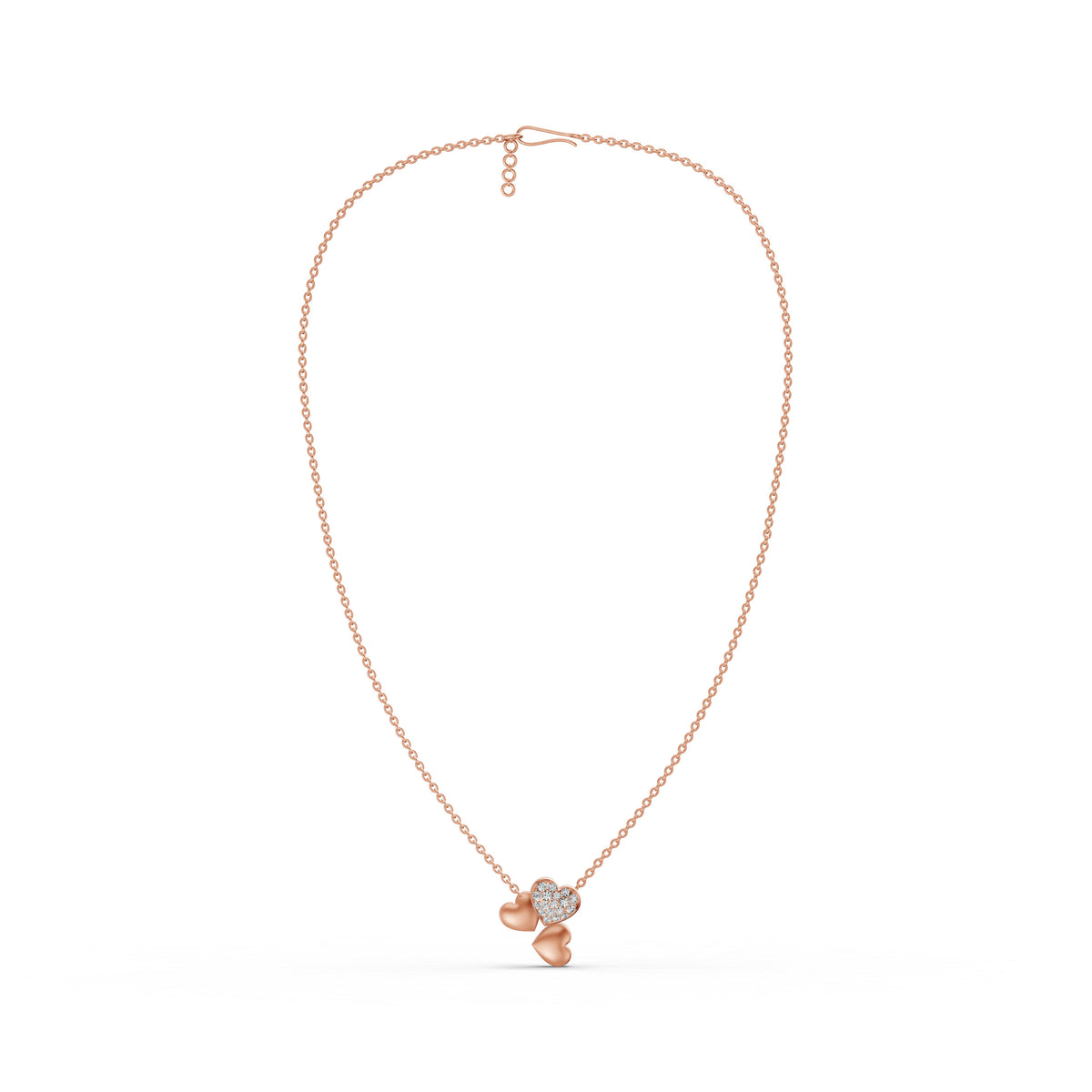 Trio Heart Diamond Pendant