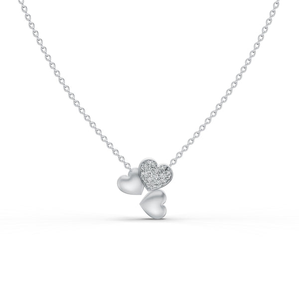 Trio Heart Diamond Pendant