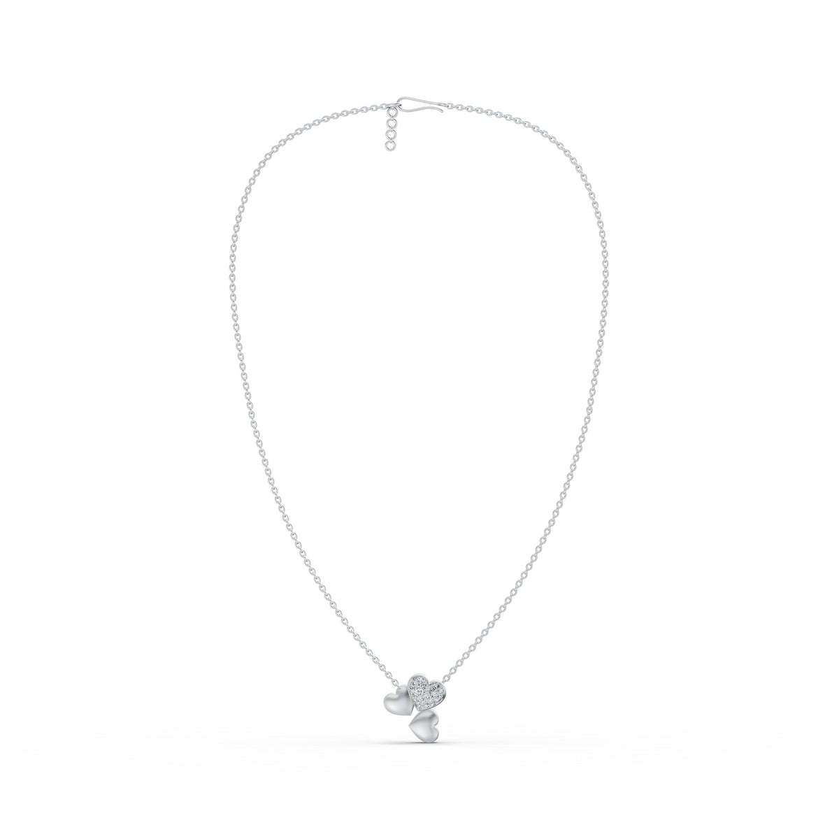 Trio Heart Diamond Pendant