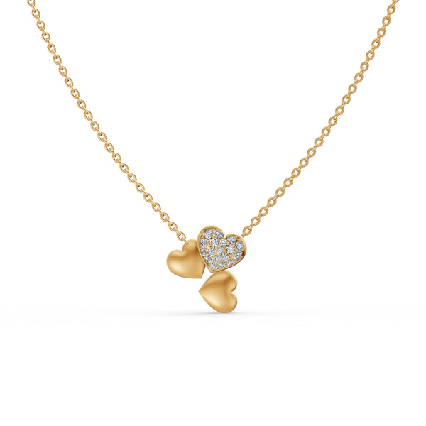 Eternal Hearts Diamond Pendant & Earring Set