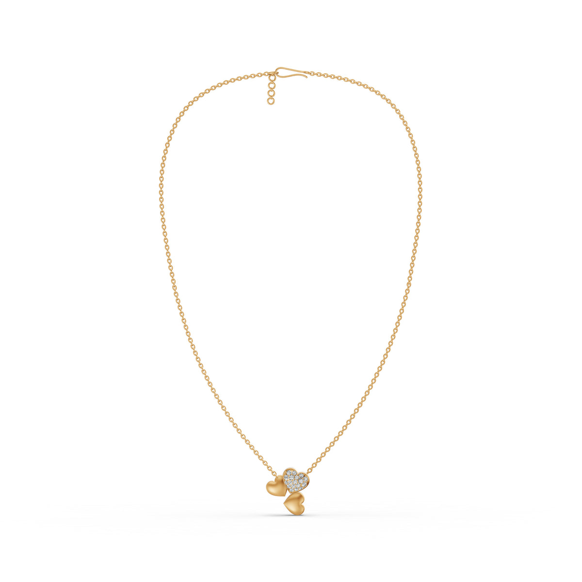 Trio Heart Diamond Pendant