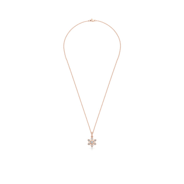 Delicate Floret Diamond Pendant