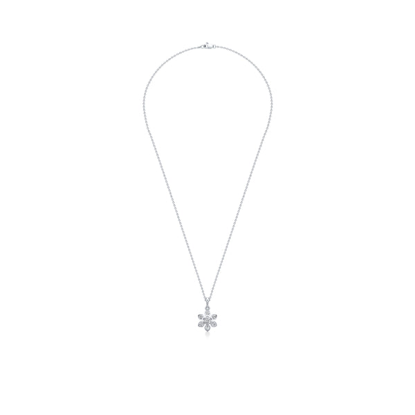 Delicate Floret Diamond Pendant