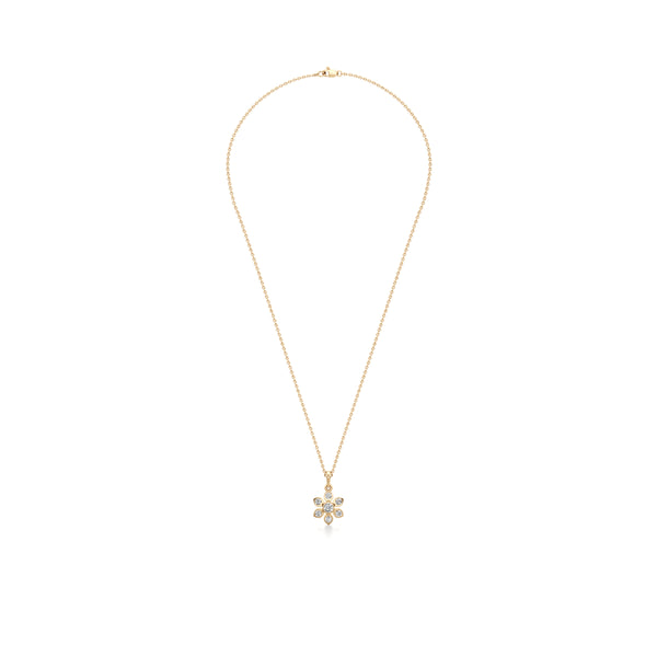 Delicate Floret Diamond Pendant