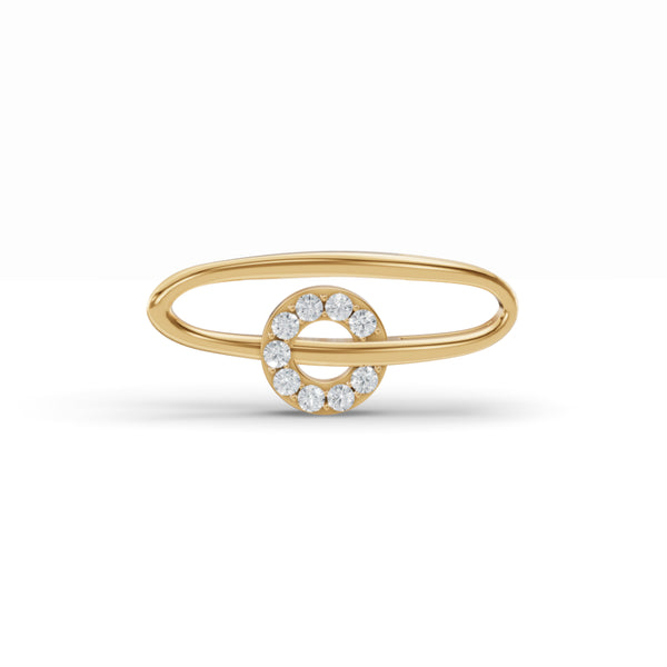 Spinning Circle Diamond Pendant