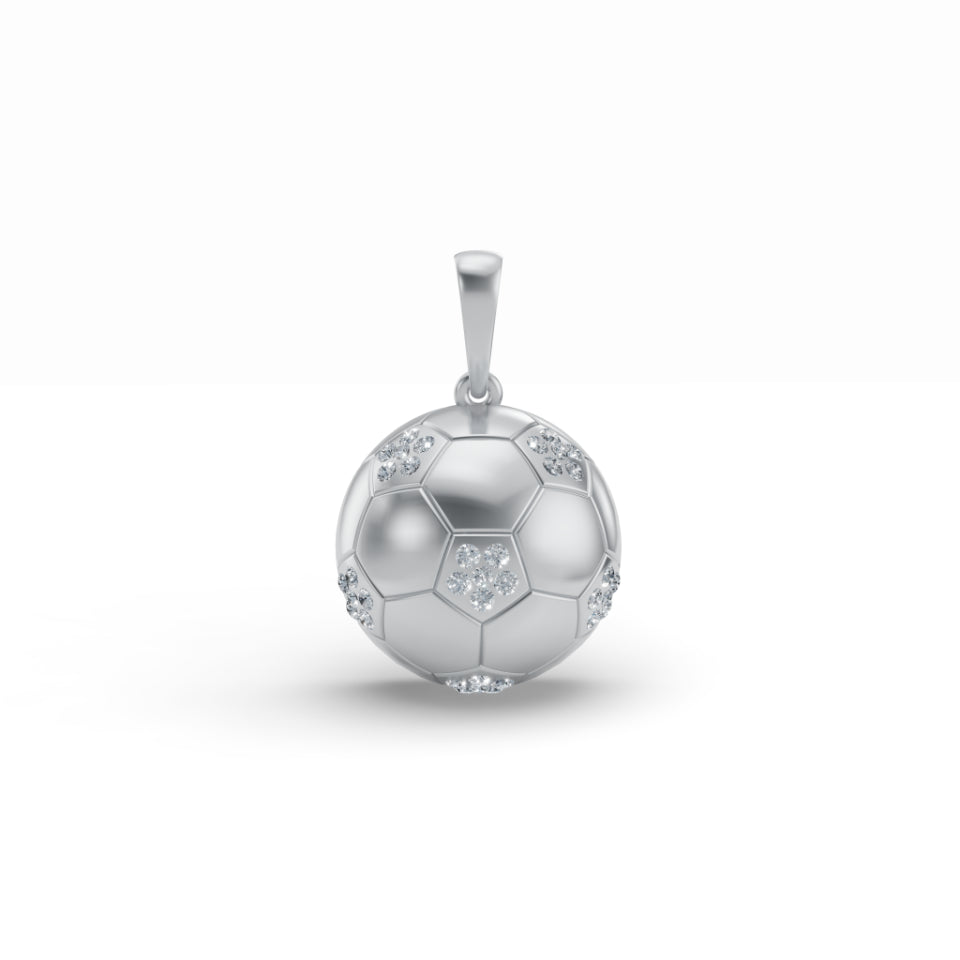 Touchdown Football Diamond Pendant