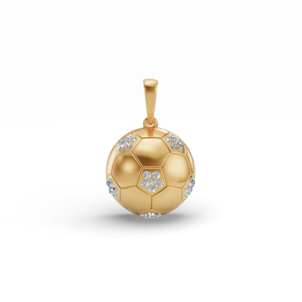 Touchdown Football Diamond Pendant