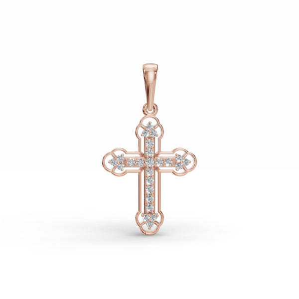 Evoking Faith Cross Diamond Pendant