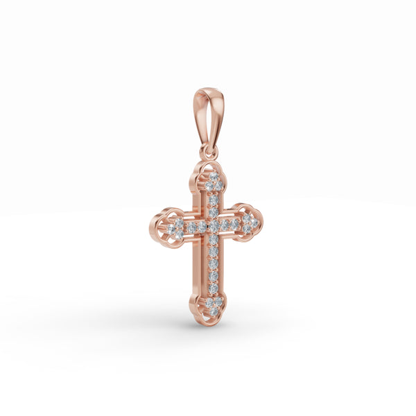 Evoking Faith Cross Diamond Pendant