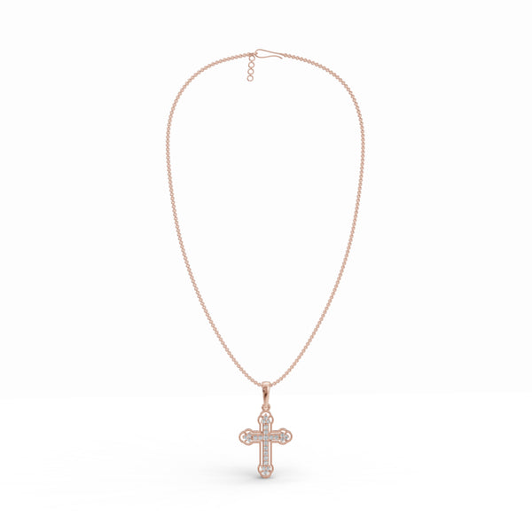 Evoking Faith Cross Diamond Pendant