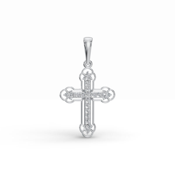 Evoking Faith Cross Diamond Pendant