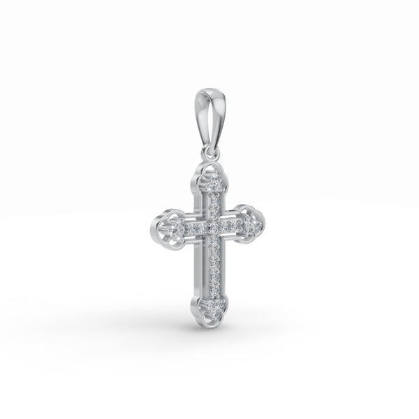 Evoking Faith Cross Diamond Pendant
