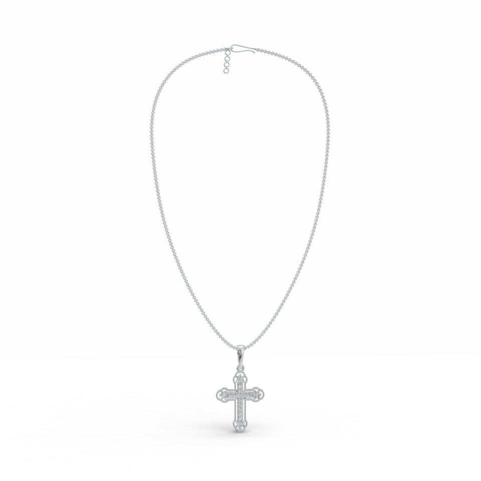 Evoking Faith Cross Diamond Pendant