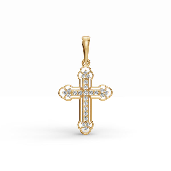 Evoking Faith Cross Diamond Pendant