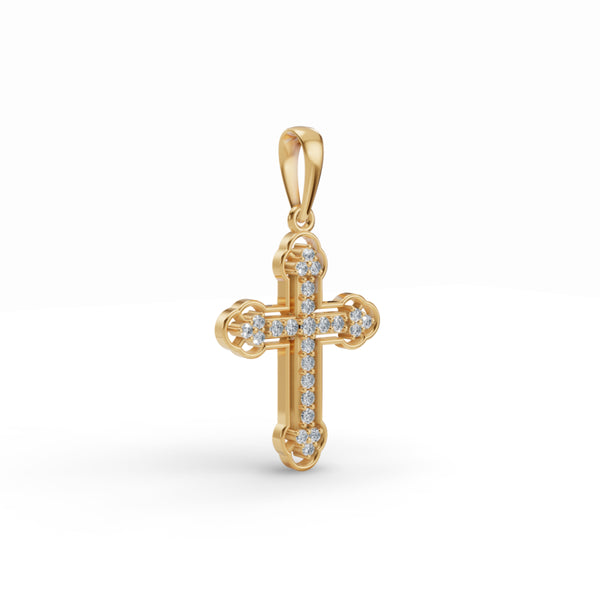 Evoking Faith Cross Diamond Pendant